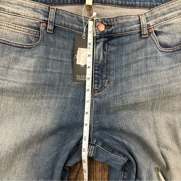 Nwt Eileen Fisher Petite High Rise Cropped Stretch Jeans - Picture 6 of 9